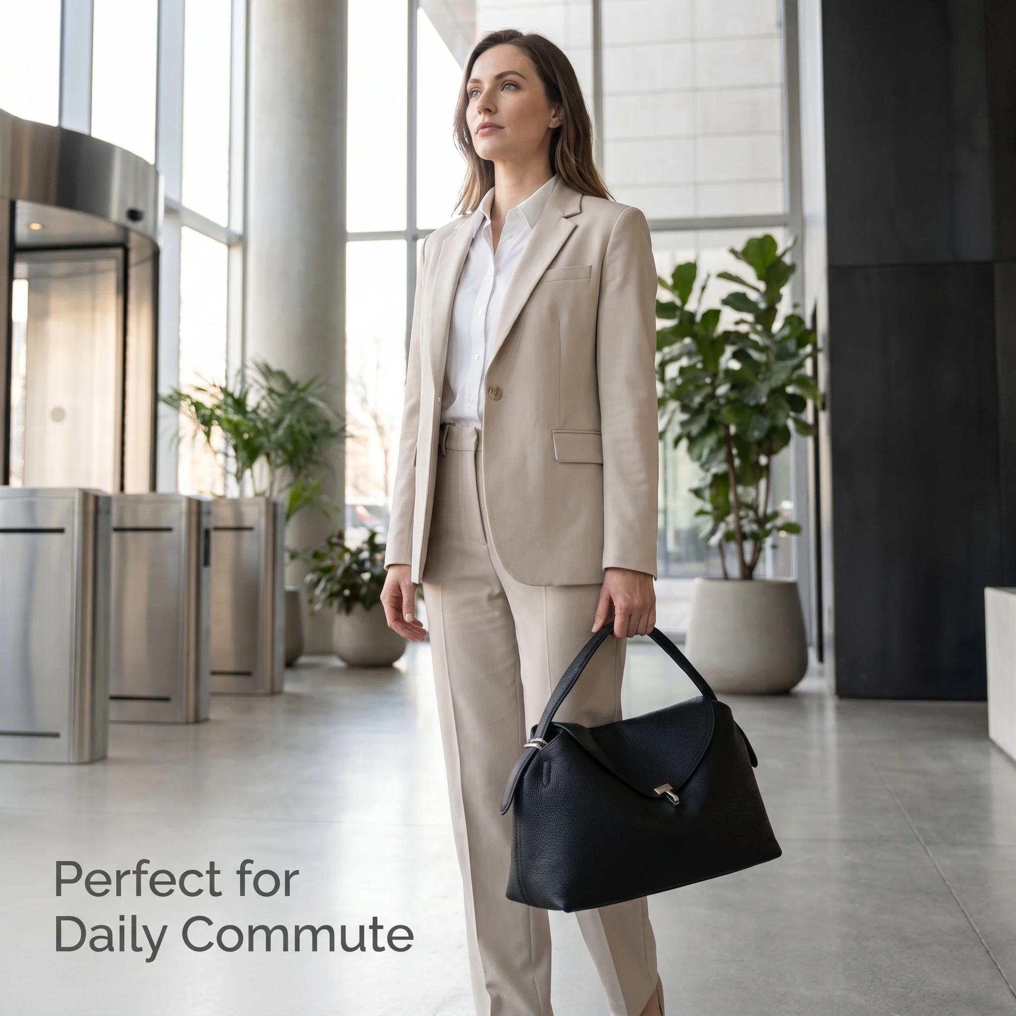 Luxury Soft Business Shoulder Bag, Featuring Adjustable Shoulder Strap, Detachable Waist Belt and Cotton Lining - Available in Dark Color Options - Image 3