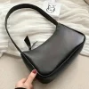 Fashion Crossbody Purse Women Handbag And Purses Simple Women Shoulder Underarm Bags Casual Ladies Pure Color Small Handbags Elegant PU Leather Bags